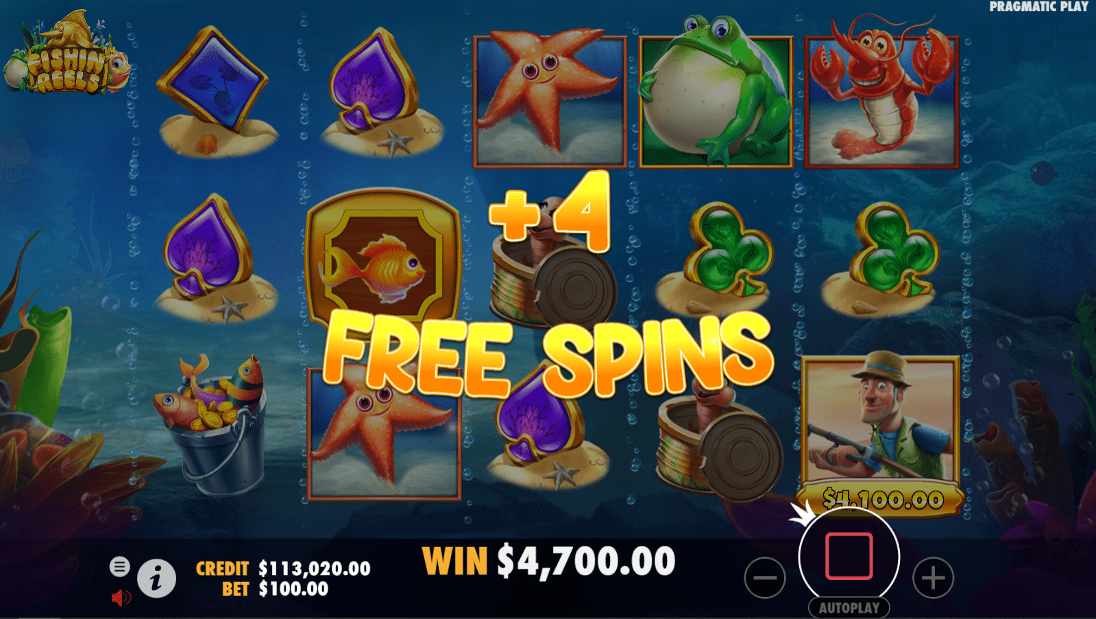 Play Fishin' Reels slot for free on Social Tournaments