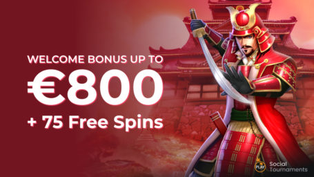 Spin Samurai Casino - Welcome Bonus up to €800   75 FS