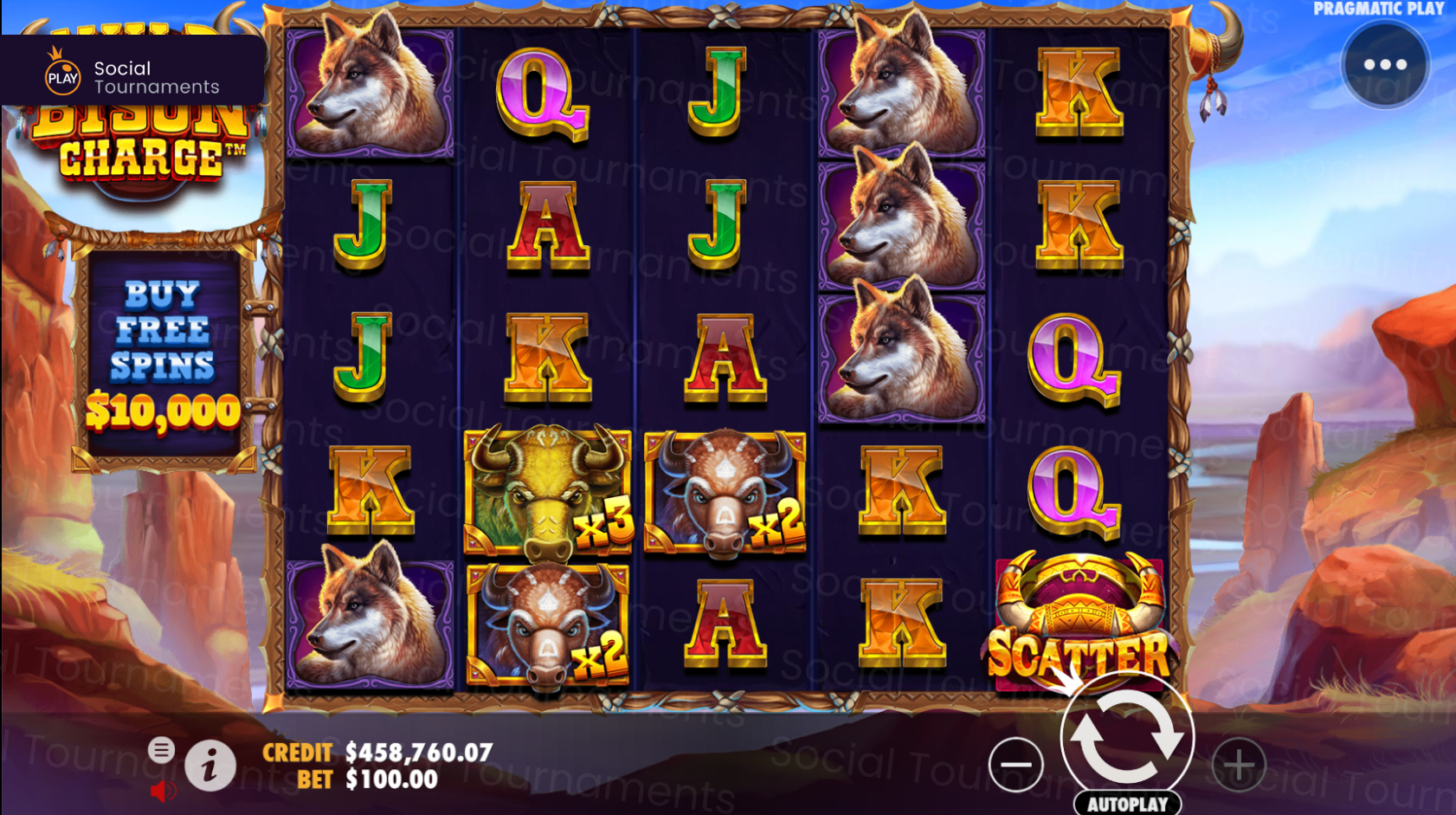 Play the Wild Bison Charge Slot from Pragmatic Play