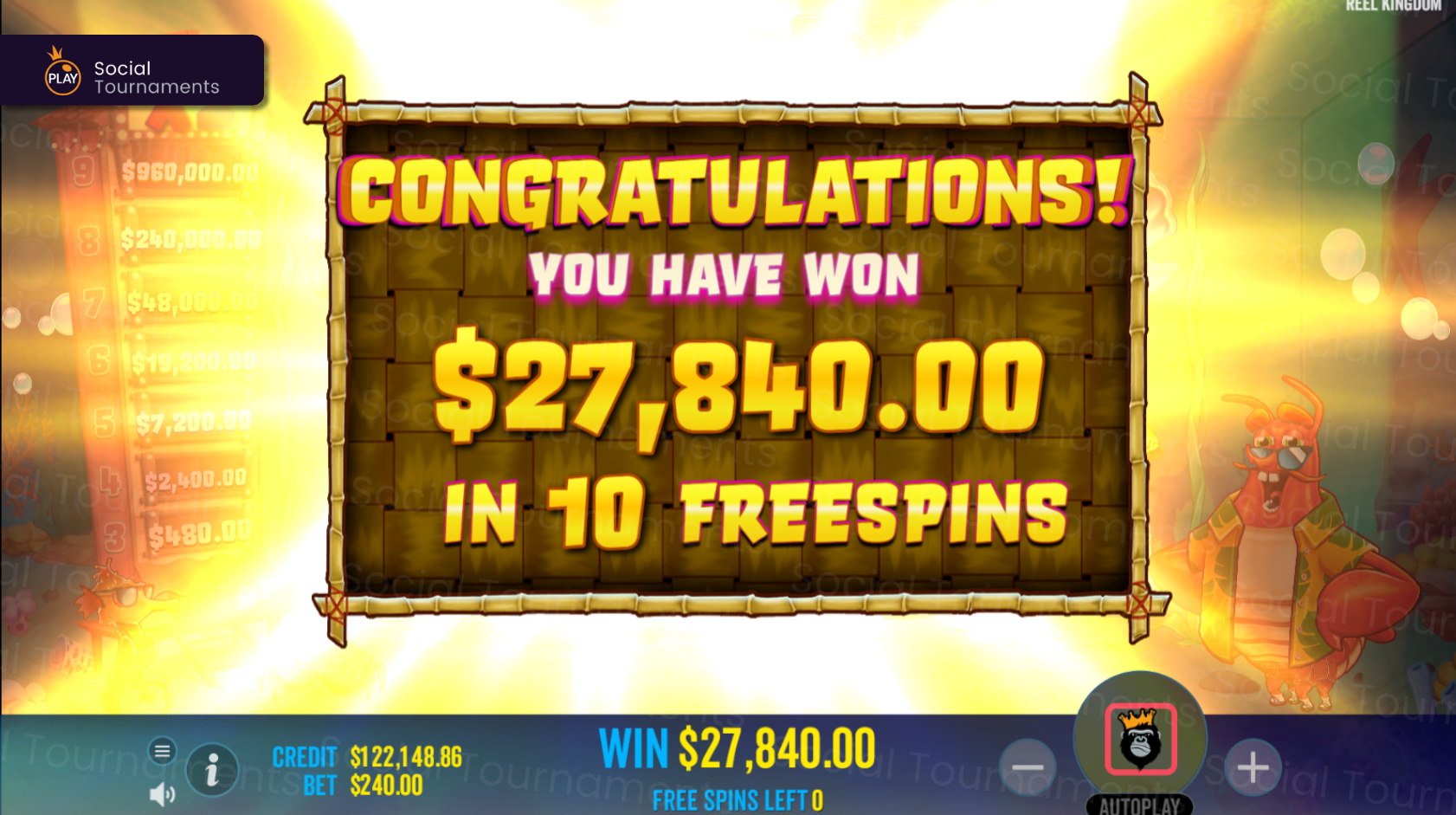 Play Lobster Bob's Crazy Crab Shack Slot from Pragmatic Play