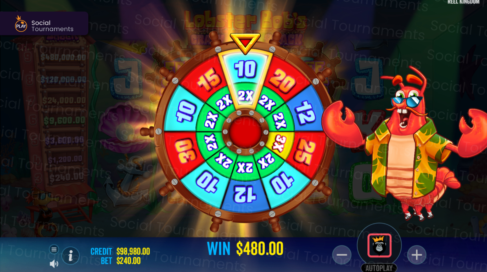 Play Lobster Bob's Crazy Crab Shack Slot from Pragmatic Play