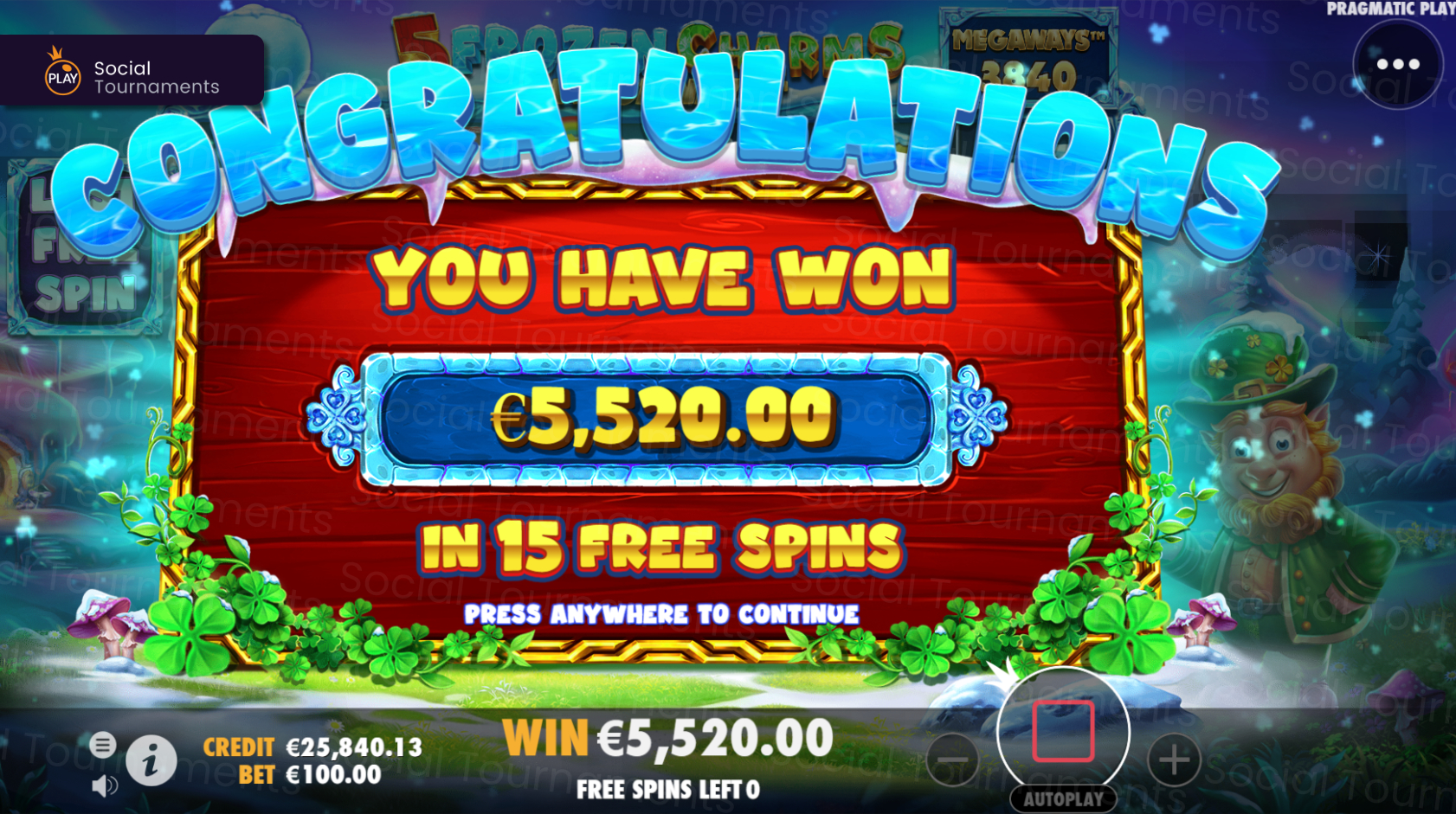 Play 5 Frozen Charms Megaways Free Slot from Pragmatic Play